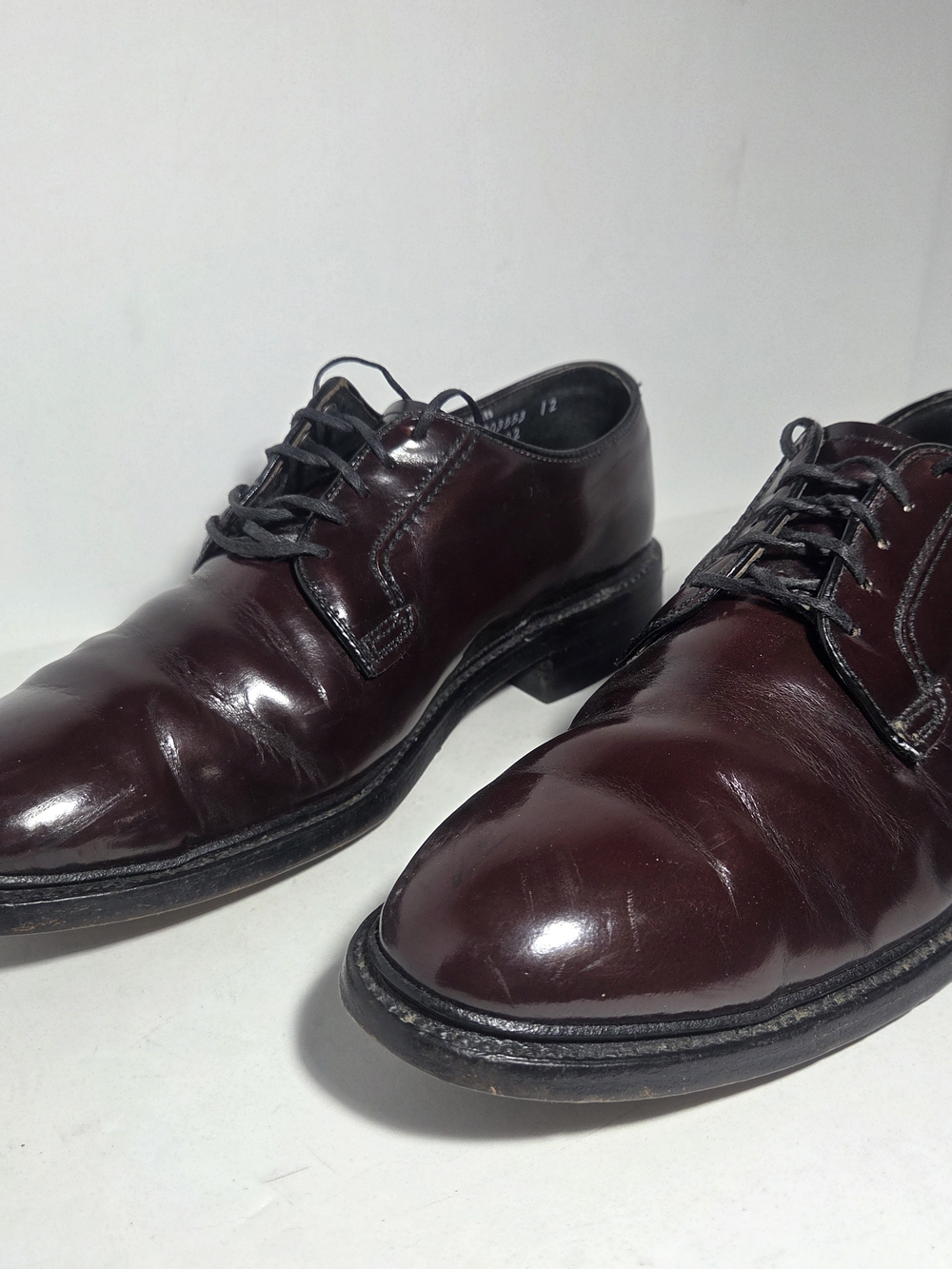 Iron Age Safety Shoes Men 12 B Oxblood Burgundy Leather Oxford Bostonian Makers